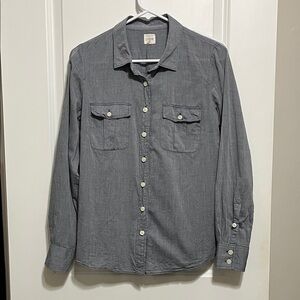 J. Crew The Perfect Shirt Chambray Size Small